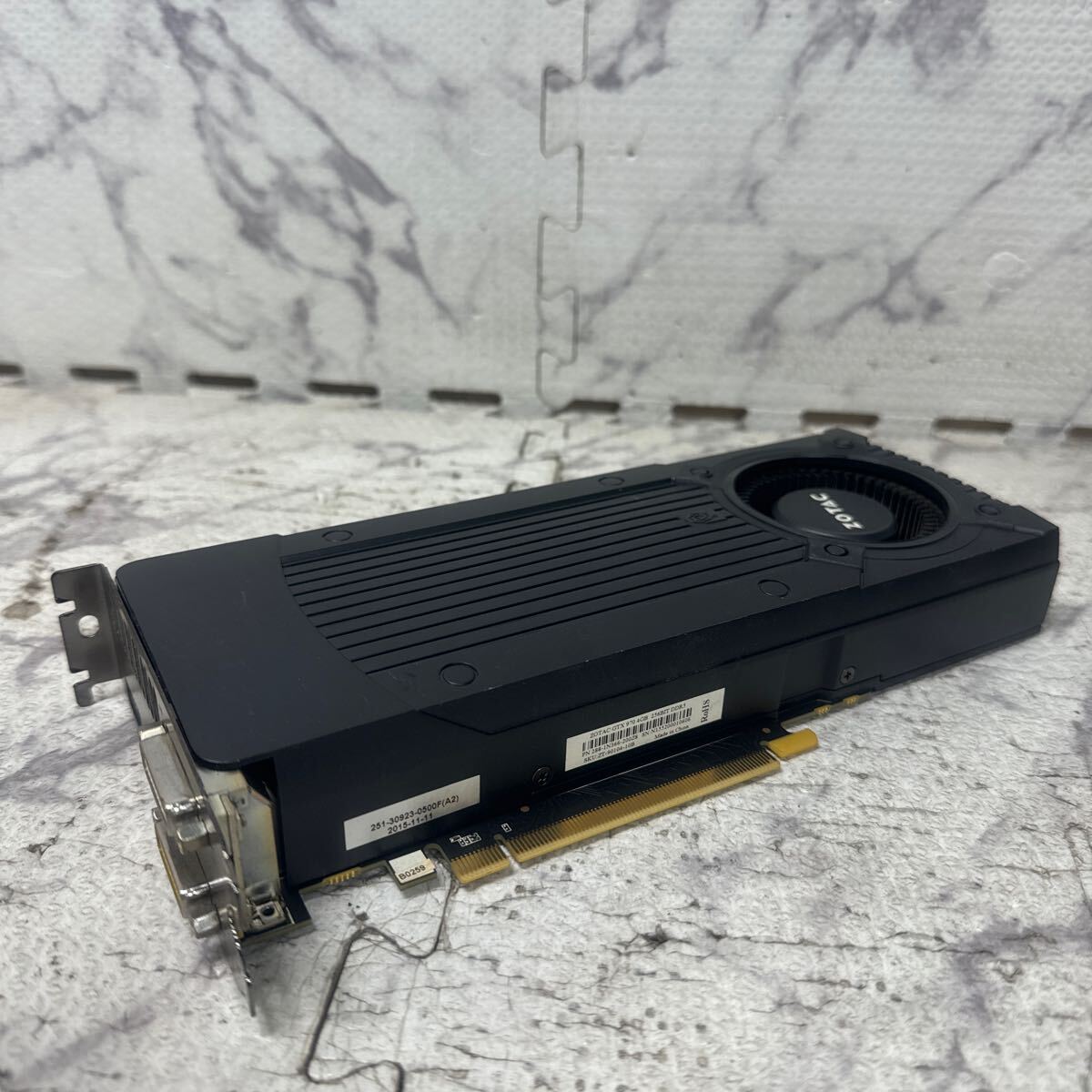 GK 激安 GB-73 グラフィックボード ZOTAC GTX970 4GB 256BIT DDR5 [ZT-90104-10B] 認識.画像出力のみ確認 中古品 同梱可能_画像2