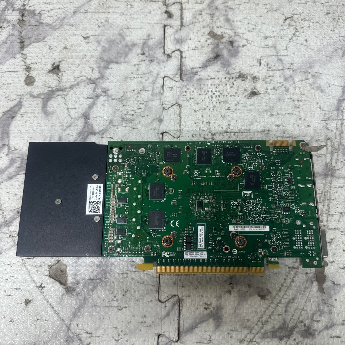 GK 激安 GB-80 グラフィックボード DELL NVIDIA QUADRO K4000 3GB GDDR5 [0D5R4G] 認識.画像出力のみ確認 中古品 同梱可能_画像4