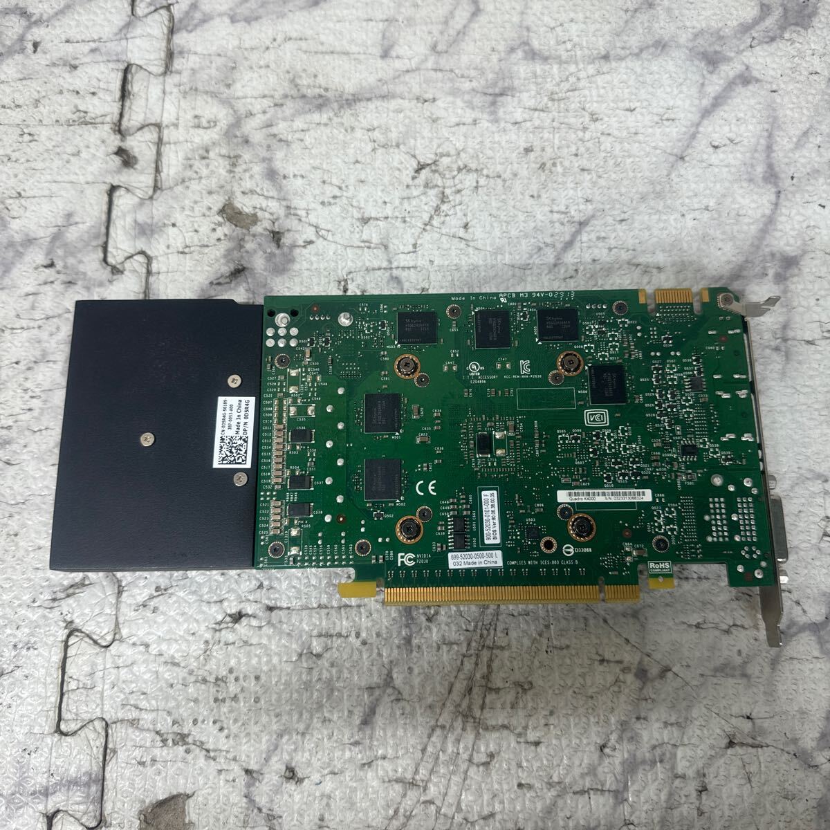 GK 激安 GB-82 グラフィックボード DELL NVIDIA QUADRO K4000 3GB GDDR5 [0D5R4G] 認識.画像出力のみ確認 中古品 同梱可能の画像4