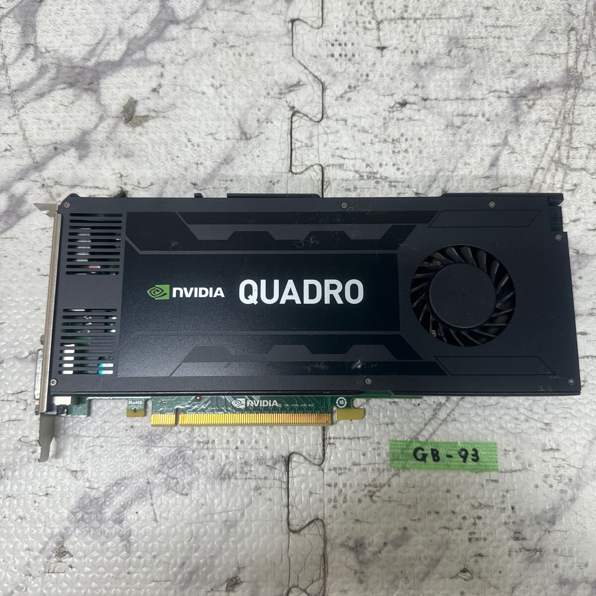 GK 激安 GB-93 グラフィックボード HP NVIDIA QUADRO K4200 4GB GDDR5 256Bit [764900-001] 認識.画像出力のみ確認 中古品 同梱可能の画像1