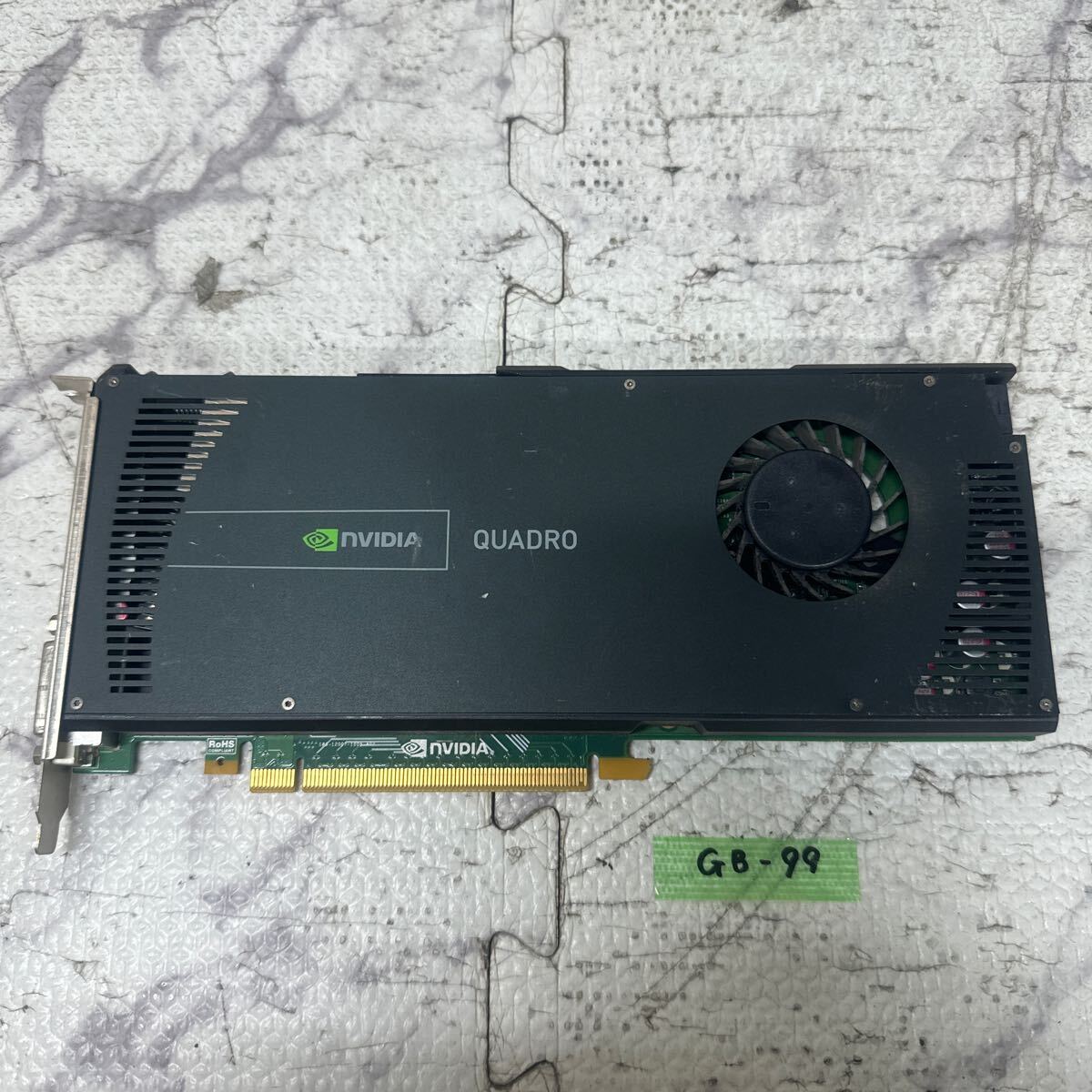 GK 激安 GB-99 グラフィックボード HP NVIDIA QUADRO 4000 2GB GDDR5 256Bit [608533-001] 認識.画像出力のみ確認 中古品 同梱可能の画像1