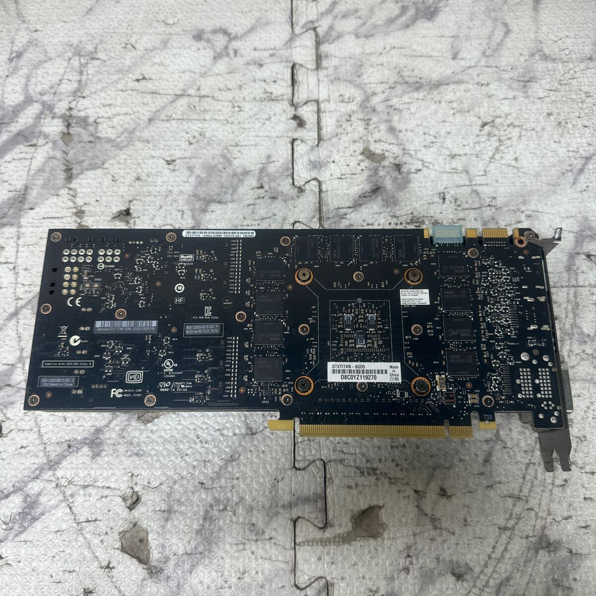 GK 激安 GB-112 グラフィックボード ASUS NVIDIA Geforce GTX TITAN GDDR5 6GB [GTXTITAN-6GD5] 認識.画像出力のみ確認 中古品 同梱可能の画像6