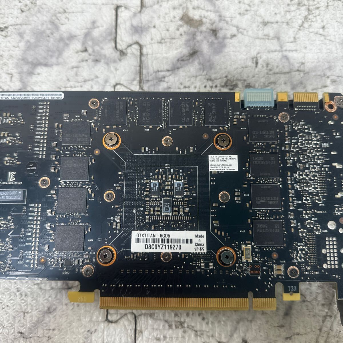 GK 激安 GB-112 グラフィックボード ASUS NVIDIA Geforce GTX TITAN GDDR5 6GB [GTXTITAN-6GD5] 認識.画像出力のみ確認 中古品 同梱可能の画像7