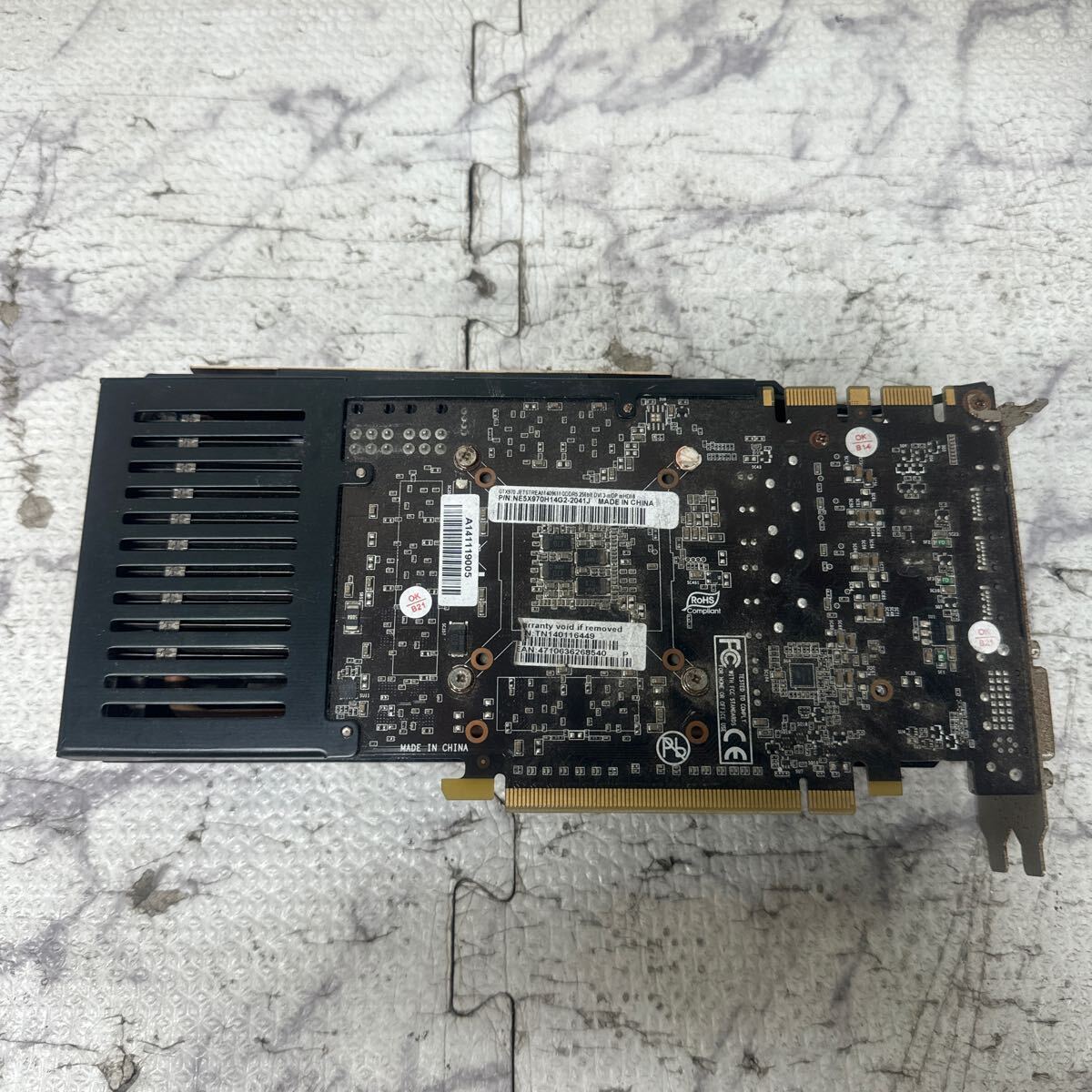 GK 激安 GB-121 グラフィックボード PALiT Geforce GTX970 JETSTREAM 4096M GDDR5 256Bit 認識.画像出力のみ確認 中古品 同梱可能