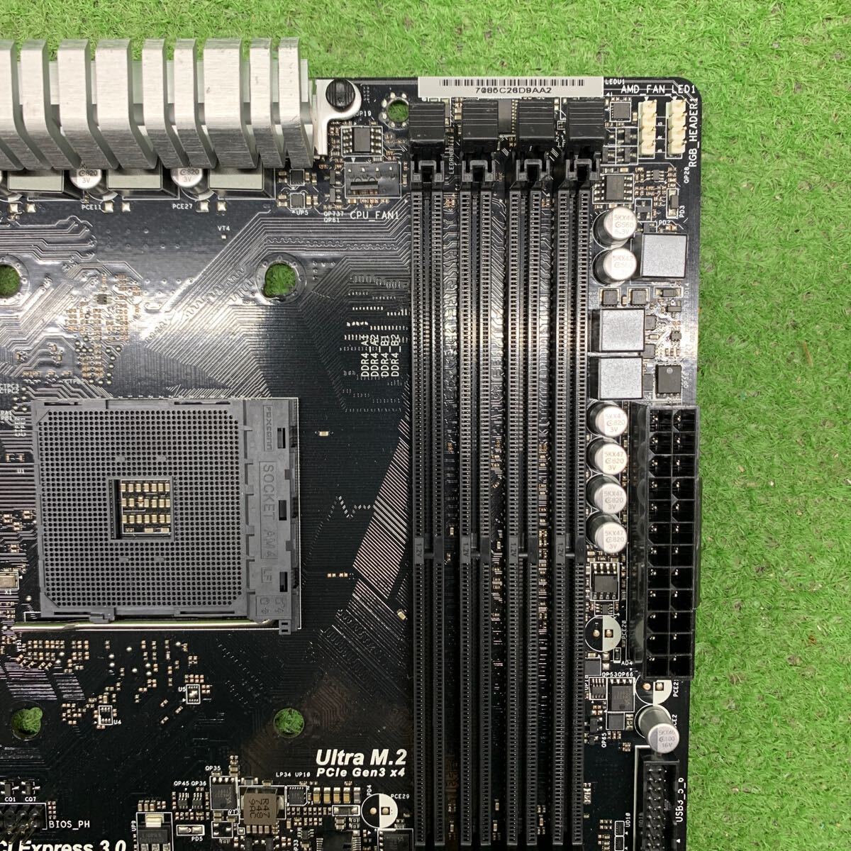 MG4-8 激安 マザーボード ASRock AB350 Pro4 SOCKET AM4 BIOS立ち上がり確認済み ジャンクの画像6