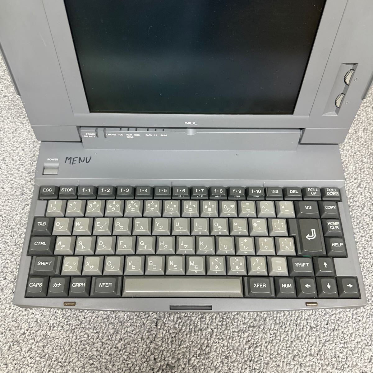 PCN98-1672 激安 PC98 ノートブック NEC PC-9801NS/R 通電不可 ジャンク 同梱可能_画像3