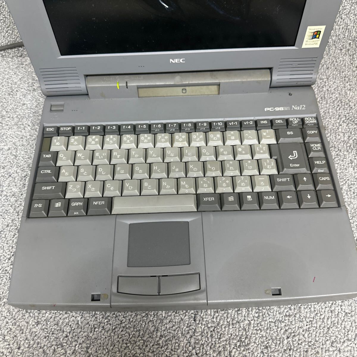 PCN98-1680 激安 PC98 ノートブック NEC LAVIE PC-9821Na12/S10F 起動ランプ確認済み ジャンク 同梱可能_画像3