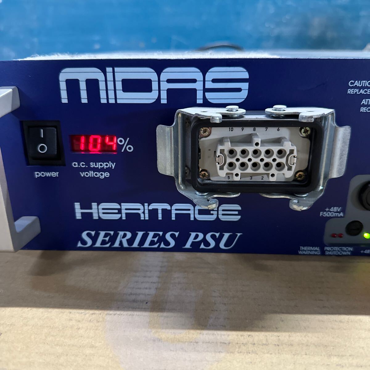 PCN98-1702 激安 MIDAS Heritage series PSU Power Supply H20A 1973 通電のみ確認済み 中古 現状品の画像7