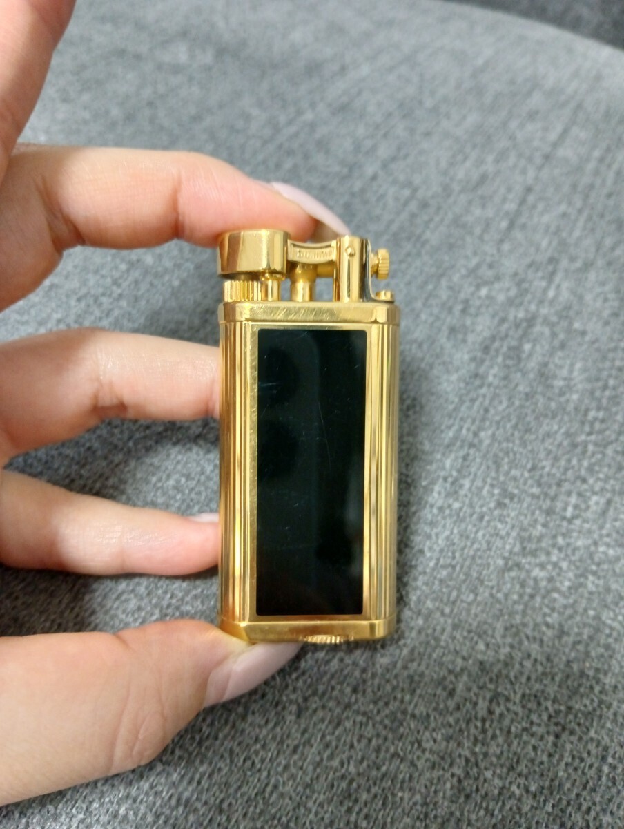 dunhill Dunhill gama Uni -k Gold газовая зажигалка зажигалка чёрный золотой черный Gold товары для курения курение .1 иен ~