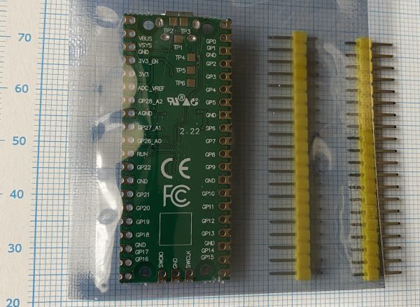 Raspberry Pi Pico ラズパイ ボード RP2040 デュアルコア ARMCortex M0+プロセッサ 133Mhz 264K RAM 2M メモリ ピンヘッダ付 マイクロUSBの画像2