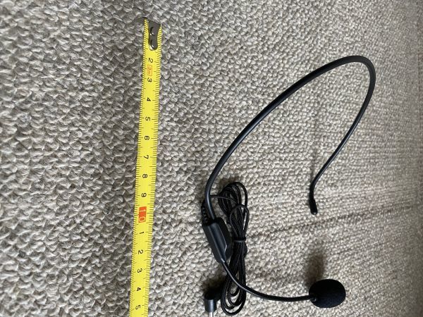 シンプル ハンズフリー ヘッドセット マイク マイクロフォン 風防用マイクカバー付 PC スマホモバイル 3.5mmジャック プラグインの画像2