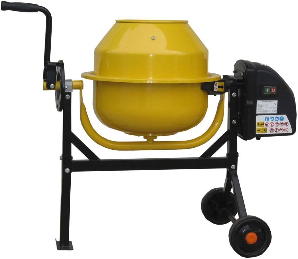  with translation electric concrete mixer drum capacity 80L power supply : single phase 100V DIY out structure construction work gardening agriculture fertilizer house .. charge kitchen garden agitator 