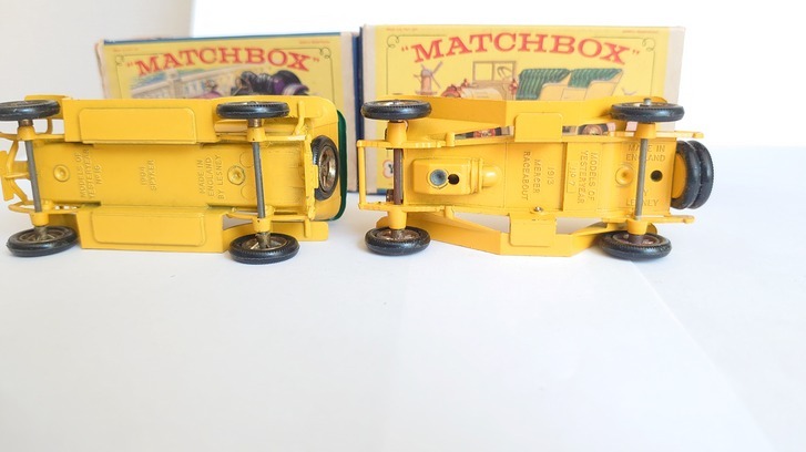 MATCHBOX ヴィンテージミニカー SPYKER TOURER No:Y１６ MERCER RACEABOUT No:Y７ 紙箱付き かなり希少 の画像6