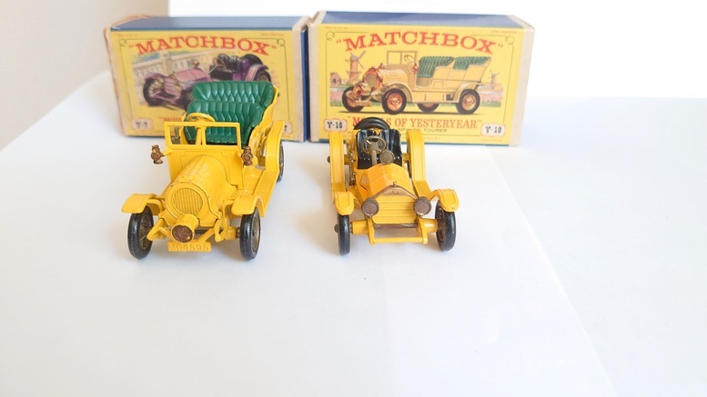 MATCHBOX ヴィンテージミニカー SPYKER TOURER No:Y１６ MERCER RACEABOUT No:Y７ 紙箱付き かなり希少 の画像4