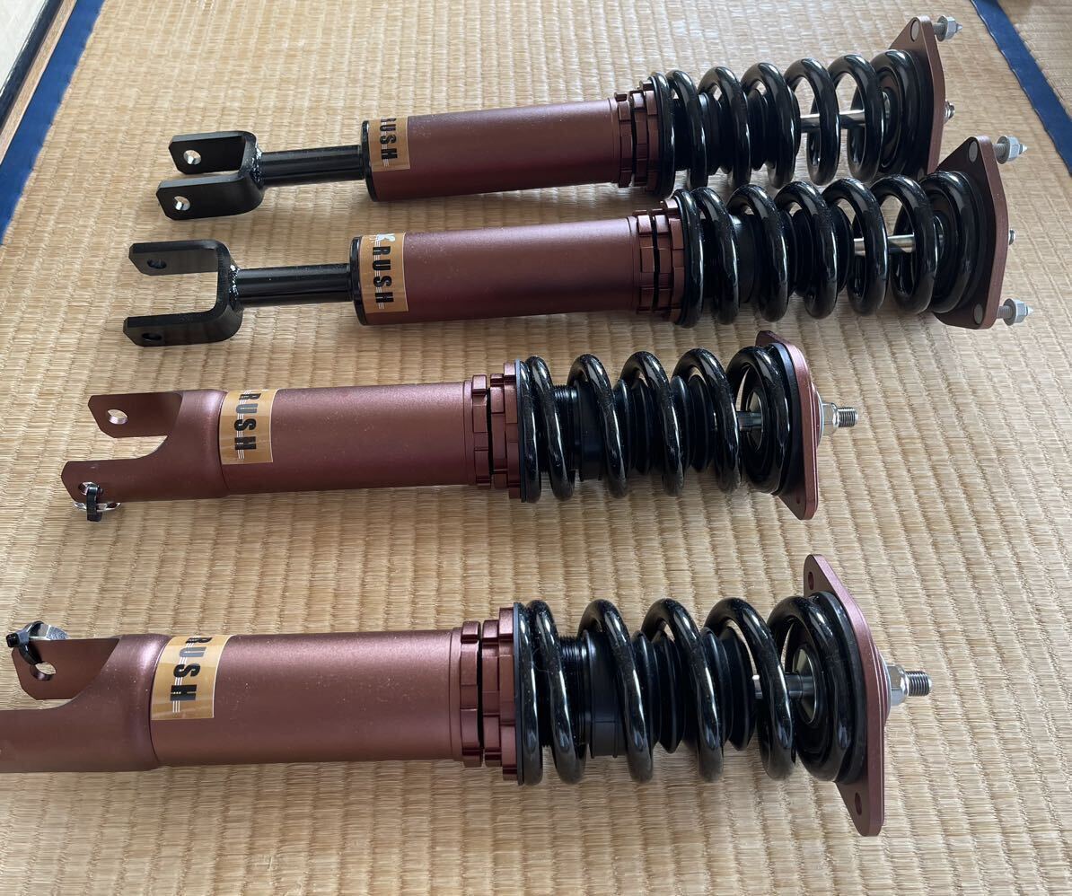 [ new goods unused goods ] Fairlady Z33 RUSH shock absorber coil over type vehicle height short total length adjusting shock-absorber damping force adjustment attaching RUSH Damper LUXURY CLASS