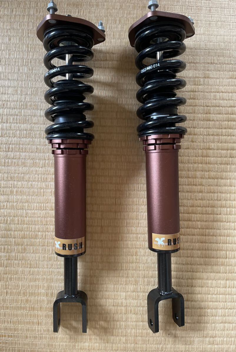 [ new goods unused goods ] Fairlady Z33 RUSH shock absorber coil over type vehicle height short total length adjusting shock-absorber damping force adjustment attaching RUSH Damper LUXURY CLASS