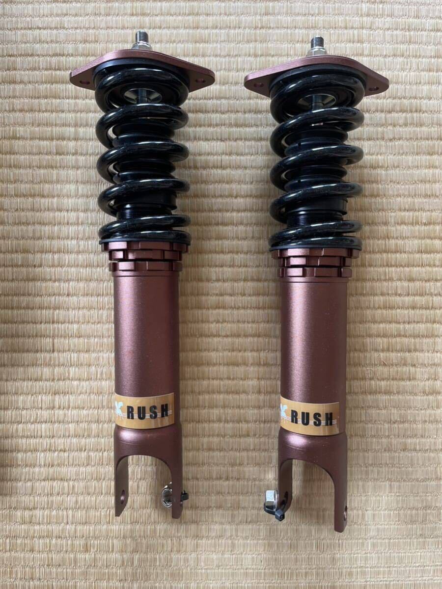 [ new goods unused goods ] Fairlady Z33 RUSH shock absorber coil over type vehicle height short total length adjusting shock-absorber damping force adjustment attaching RUSH Damper LUXURY CLASS