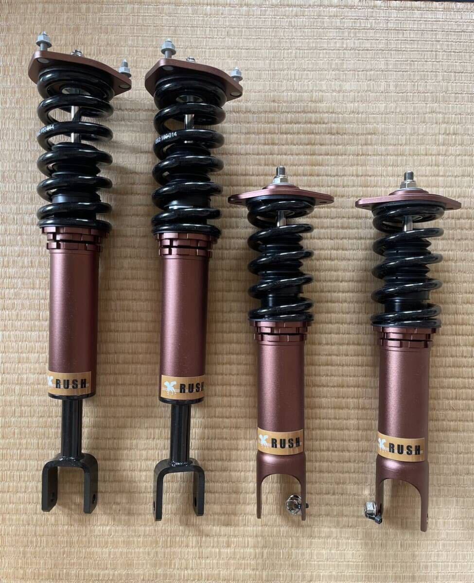 [ new goods unused goods ] Fairlady Z33 RUSH shock absorber coil over type vehicle height short total length adjusting shock-absorber damping force adjustment attaching RUSH Damper LUXURY CLASS