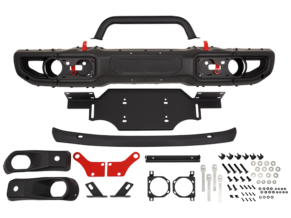 RUBICON EDITIONタイプ フロントバンパー＆スキッドプレートセット Uバー付 ジープ JLラングラー 2ドア/4ドア | JTグラディエーター_画像2