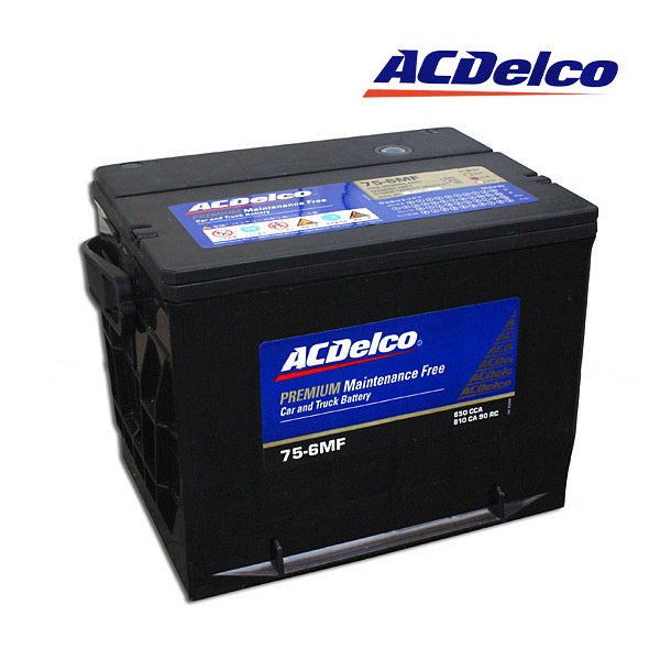 送料無料 正規品 AC DELCO ACデルコ バッテリー 75-6MF カマロ/C4/C5コルベット/S10ブレイザー/リーガル_画像1