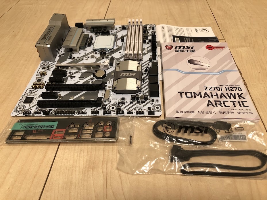 H270 TOMAHAWK ARCTIC DETONATOR EDITION LGA1151 ATXマザーボード その他/IOパネル付属/希少の画像1