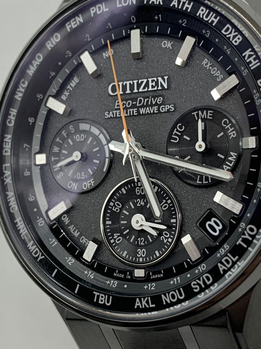 CITIZEN アテッサ エコドライブ F950-T024521 腕時計 稼働 ブラック _画像2