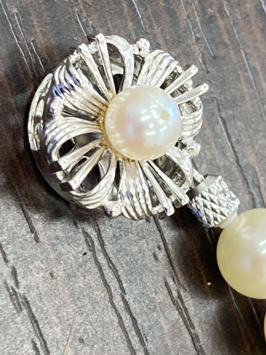 真珠のネックレス パール Pearl Necklace 約40cm~43cm 33.6g 高級 高価 高い 安い 素敵 きらびやか アクセサリー 首輪 純粋 清廉 清楚系の画像9