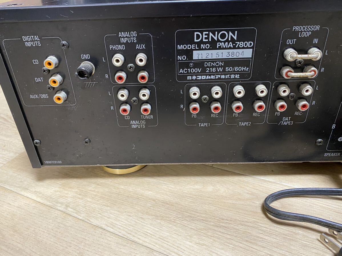 DENON PMA-780D プリメインアンプ デノン 通電確認のみ 現状品 _画像6