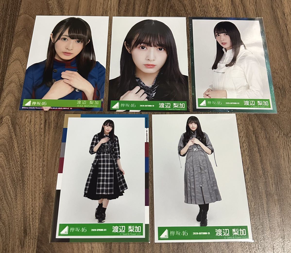 渡辺梨加　生写真　乃木坂46 5枚　欅坂46_画像1