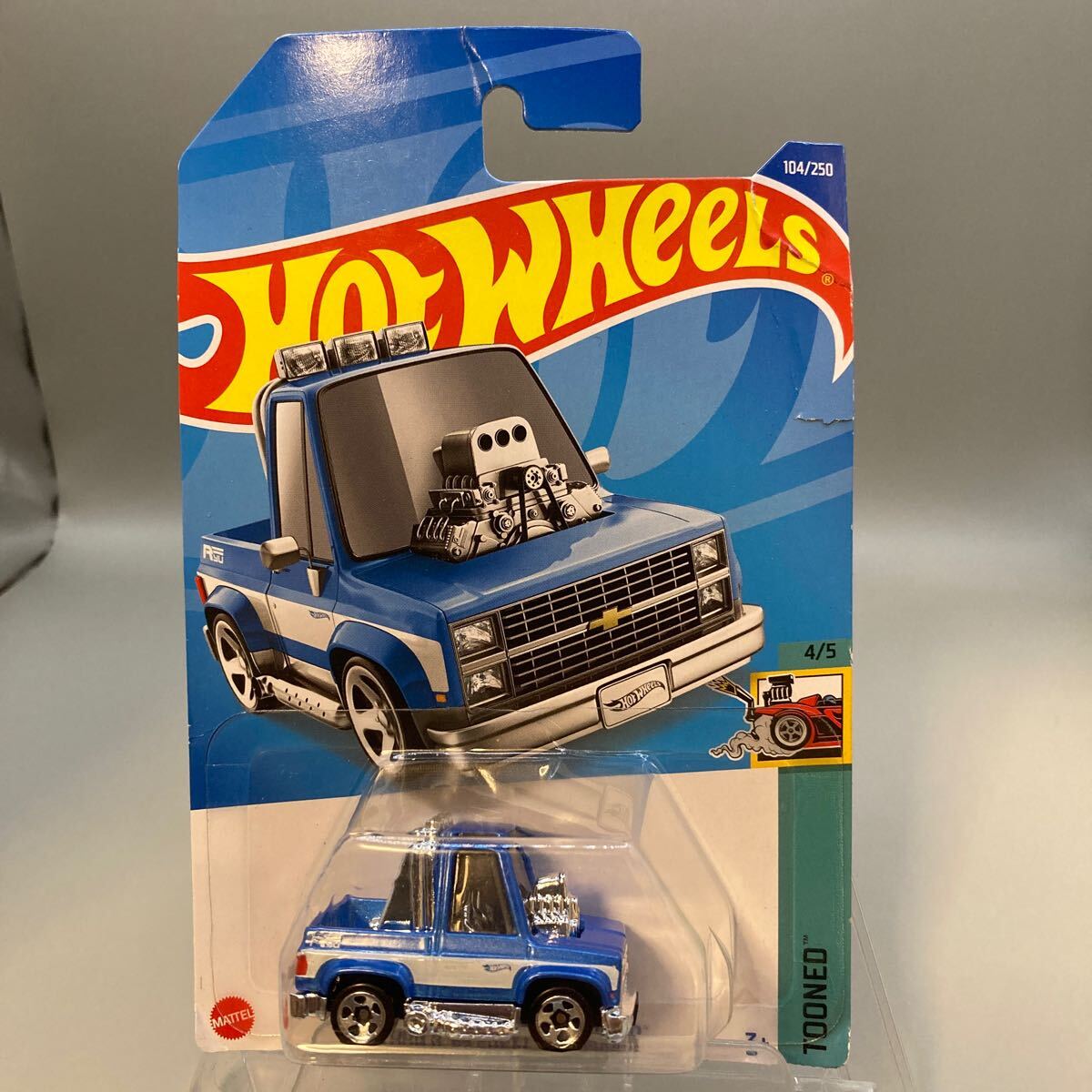 ホットウィール Hot Wheels シェビー シルバラード '83 CHEVY SILVERADO TOON'D 水色_画像1