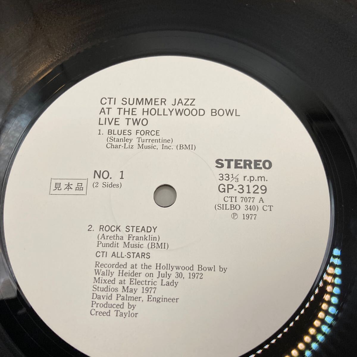 見本盤 LP ボブ・ジェームス 他/CTIオール・スターズ・ライヴ VOL.2 1972,ライブ盤,Freddie Hubbard,Bob James _画像5