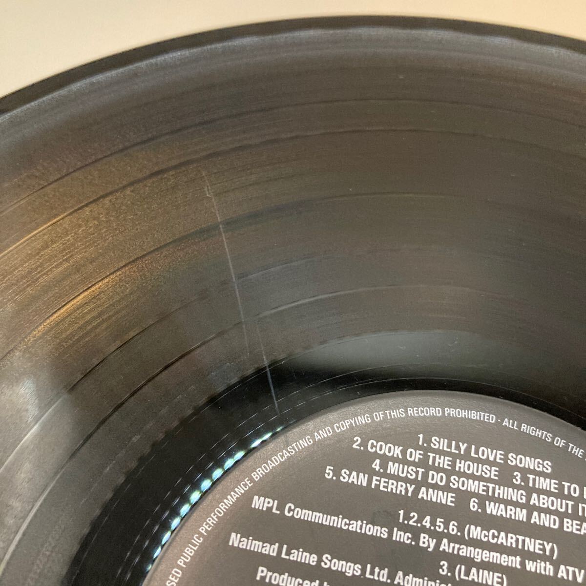 再生良好 LPレコード「ポール・マッカートニー&ウイングス / スピード・オヴ・サウンド / EPS-80510」_画像9