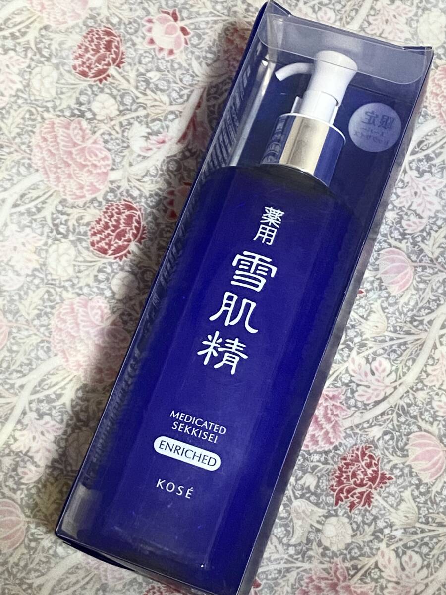  1円〜新品未使用 コーセー 薬用 雪肌精 エンリッチ 化粧水 ビッグボトル500ml/ホワイトニング/ロングセラー化粧水/ディスペンサー付き_画像2