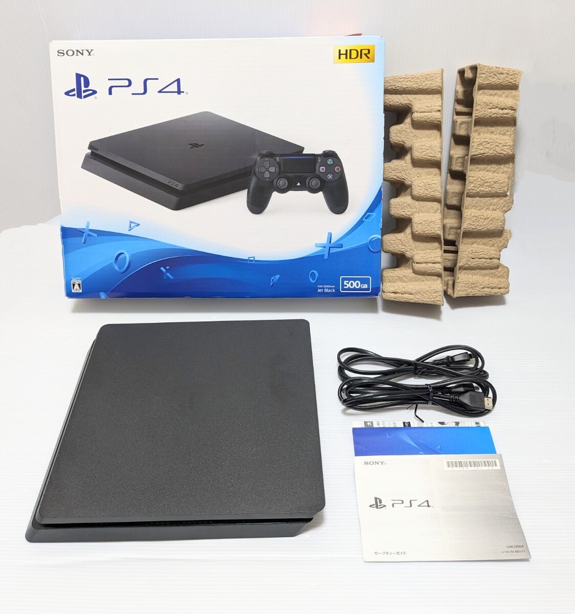 ★SONY PS4 CUH-2200A ブラック　本体　500GB 動作品 　FW11.02 プレイステーション4 PlayStation4 プレステ4 ソニー　★_画像1