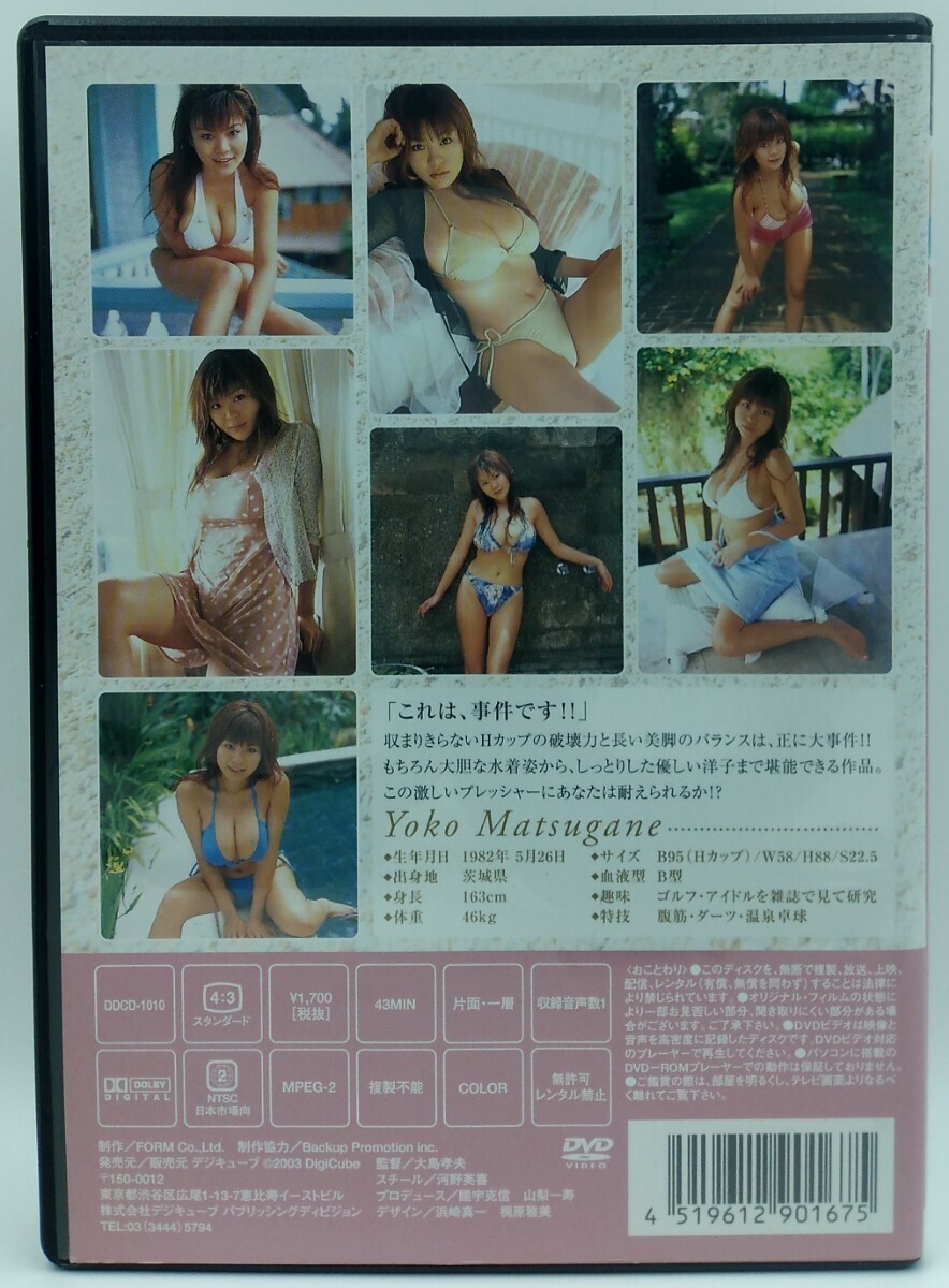 E48|DVD pine gold ..Sweet Yteji Cube DDCD-1010 pine gold for .95cm Hcup Matsugane Yoko Suite swimsuit [ cell version ] free shipping 1 jpy ~ start 