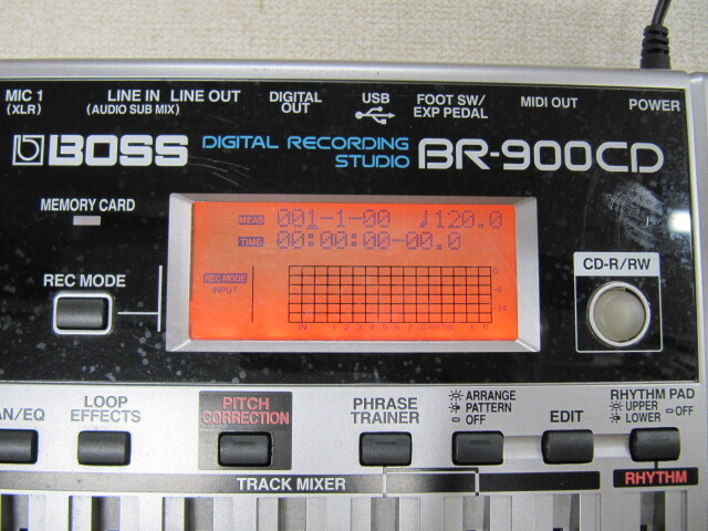 通電確認のみ BOSS BR-900CD デジタル レコーディング スタジオ MTR マルチトラックレコーダー  ボスの画像6