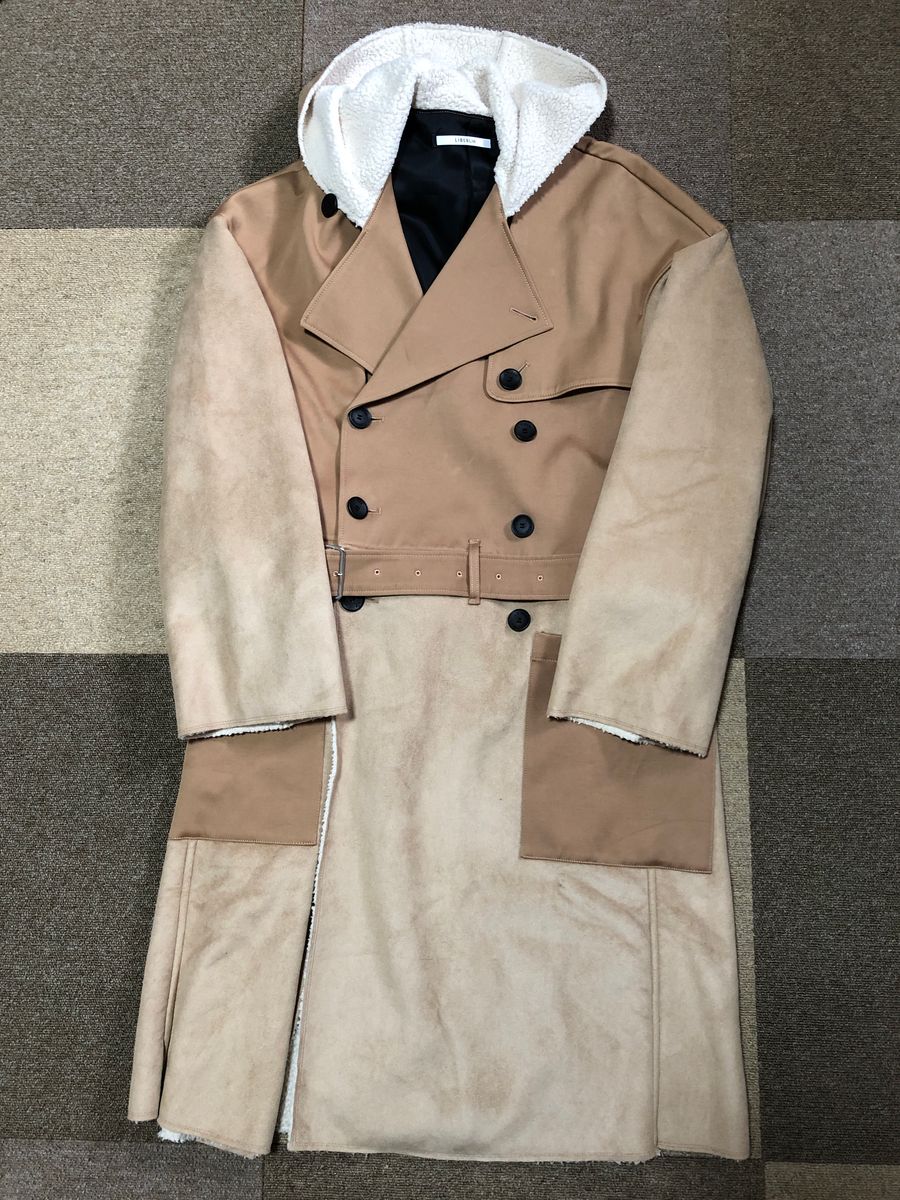 LIBERUM 19AW Mouton Hooded Trench Coat トレンチ コート ムートン リベルム