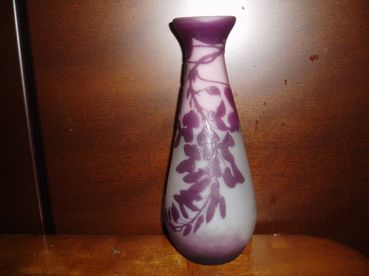 エミール・ガレ 藤の花花瓶 エミール・ガレ 藤の花花瓶