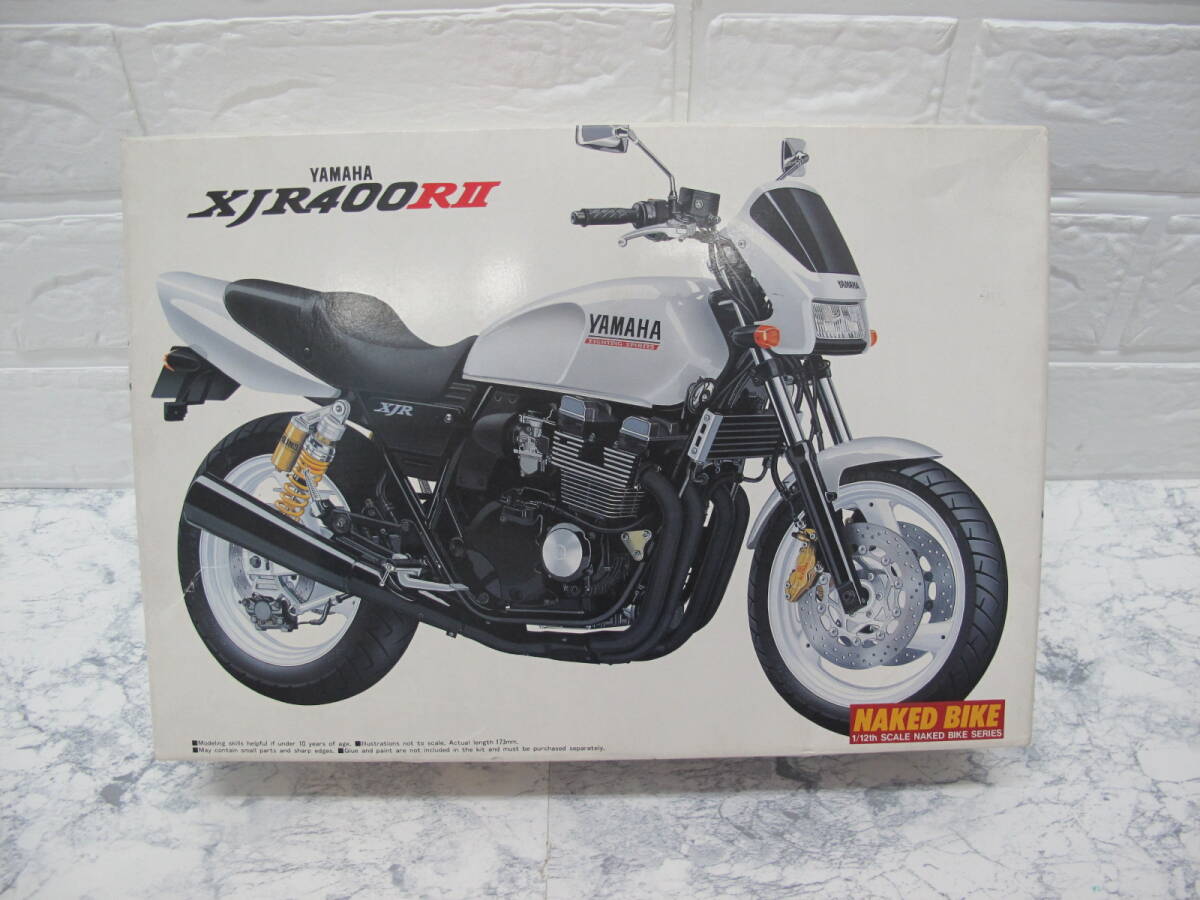 アオシマ 1/12 ザ　バイク シリーズ　ヤマハ XJR400RⅡ 1996 NAKED RIDE YAMAHA 未組立_画像1