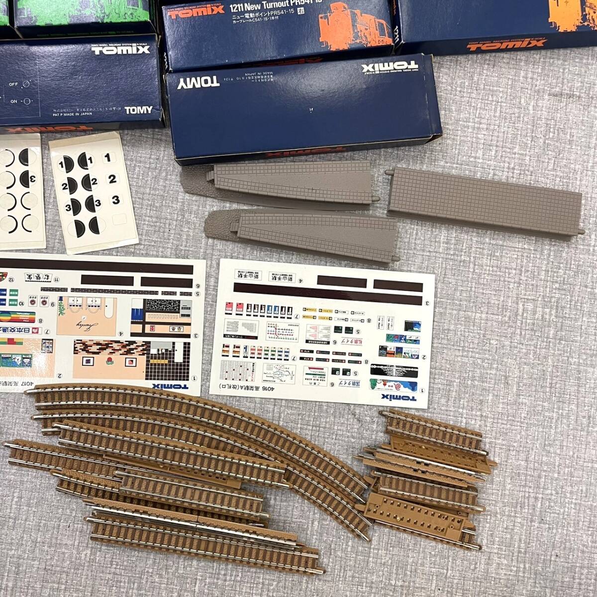 【Nゲージまとめ】TOMIX トミックス 91014/91013 New Rail Set D レール 島式ホーム 電車 鉄道 ニュー電動ポイント コントロールボックス _画像7