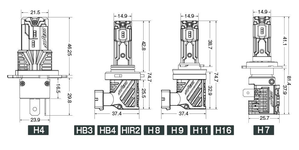 【未使用】BELLOF (ベロフ) LED ヘッドライト フォグランプ 6500K 5000lm プレシャスレイZ2 (H4 Hi/Lo) 未開封品の画像8