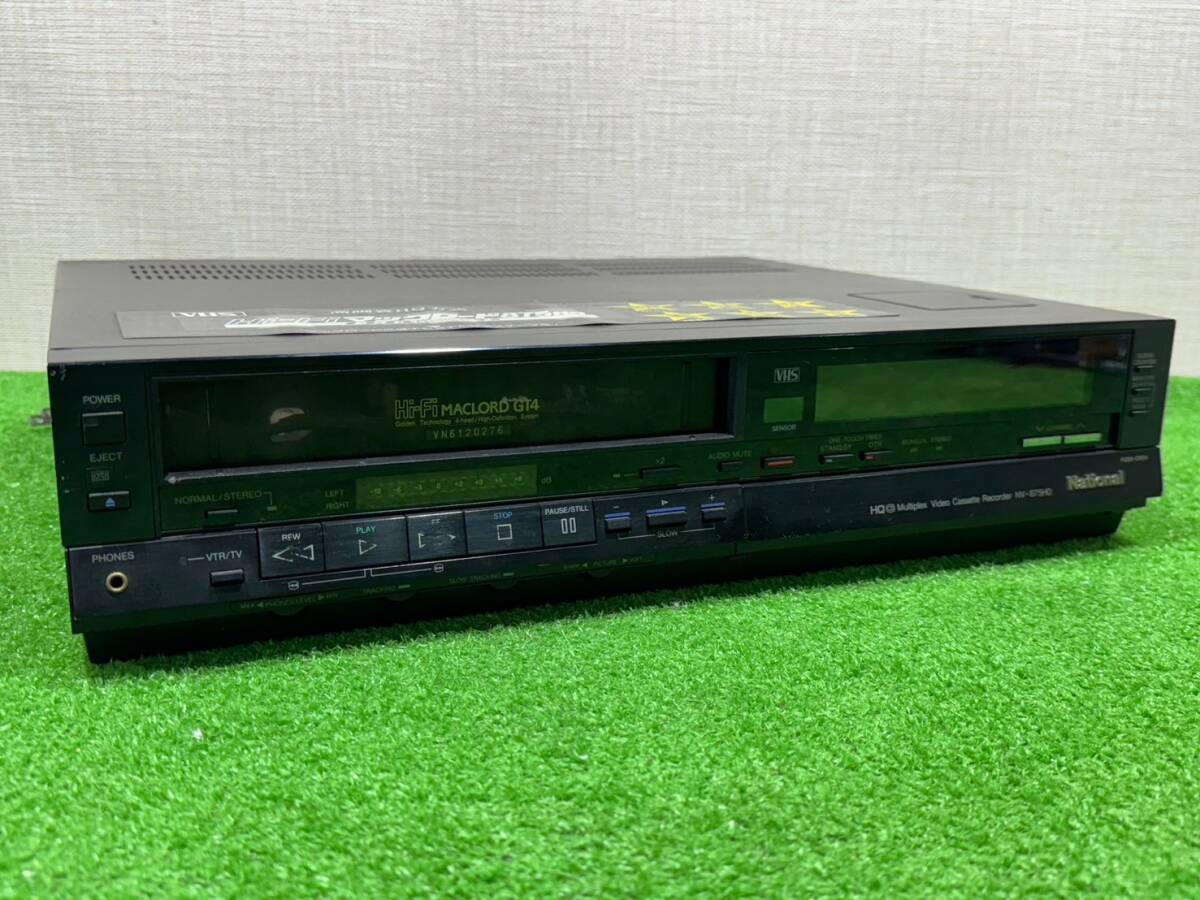 （M941)National Hi-Fi MACLORD GT4 VHS NV-875HD 通電確認済み ジャンク品_画像1