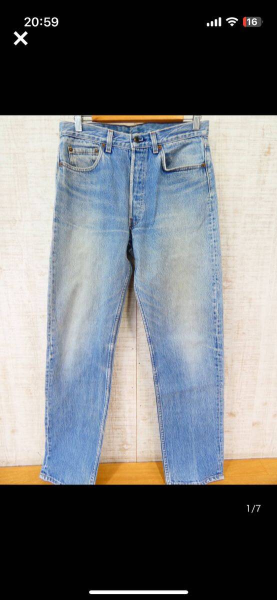 S)☆ USA製 Levi's 501 Ｗ33 L34 MADE IN USA リーバイス ジーンズ デニム @60】_画像1
