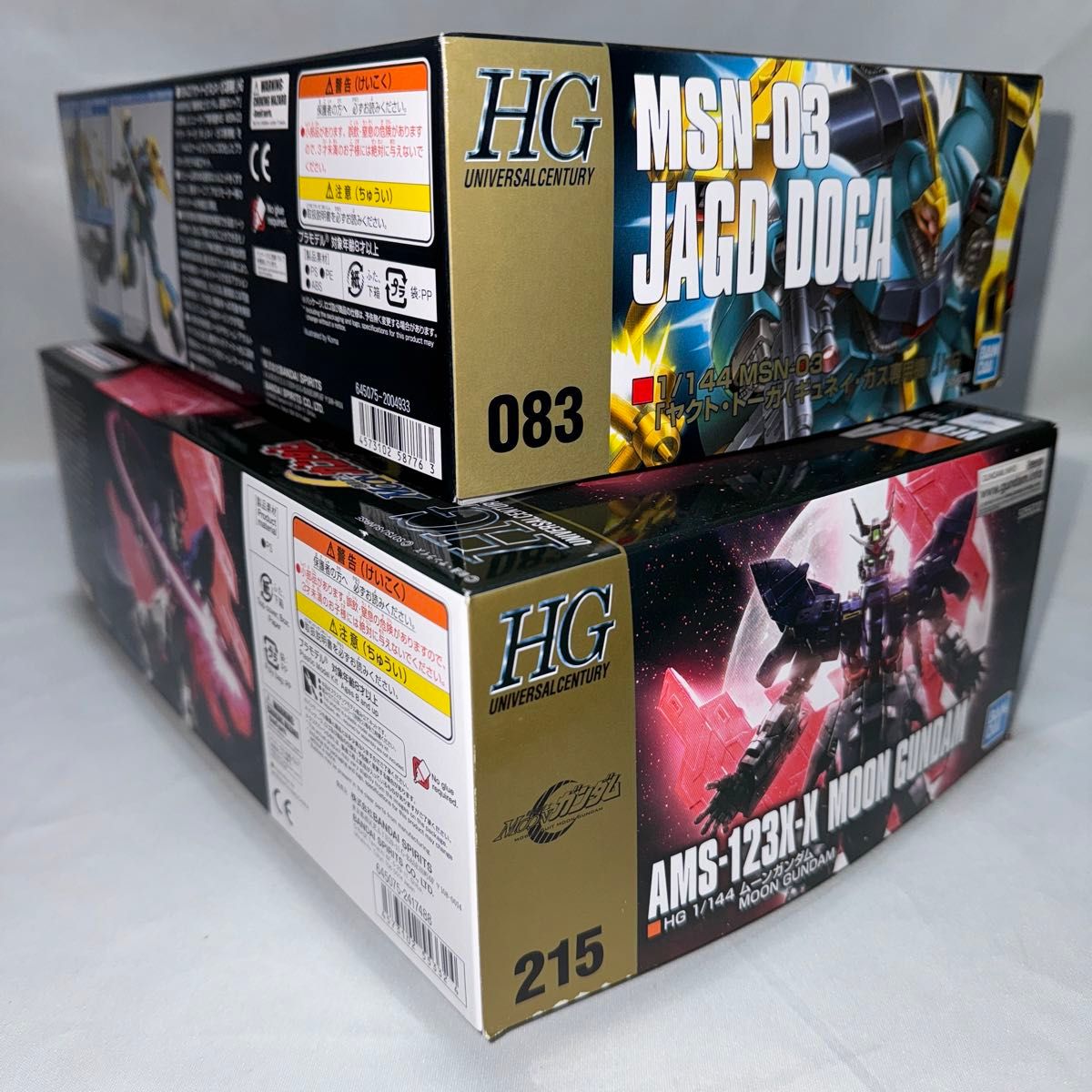 【内袋未開封】HGUC 1/144 ヤクト・ドーガ(ギュネイ・ガス専用機)  & ＨＧ 1/144 ムーンガンダム【国内正規品】