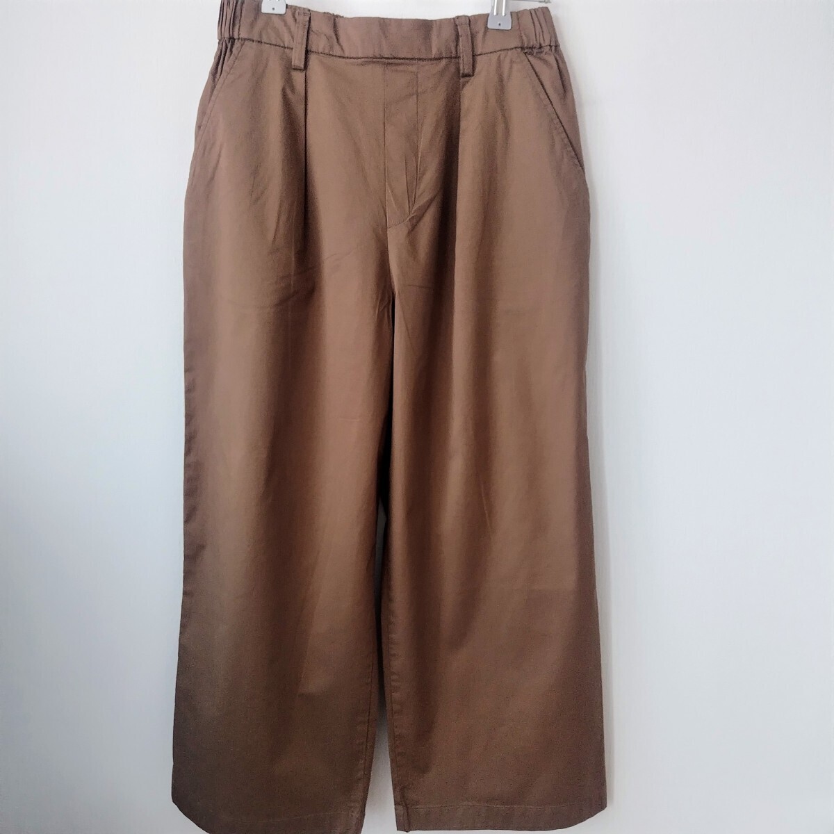eni.fam[...] powder Lee cotton wide pants waist rubber Brown 1