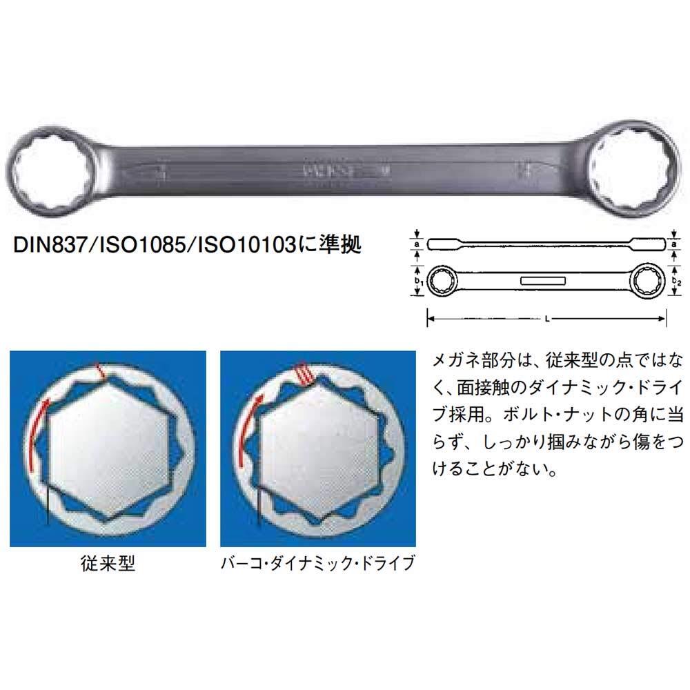 BAHCO(バーコ) フラット型ボックススパナ 4M-16-17_画像3