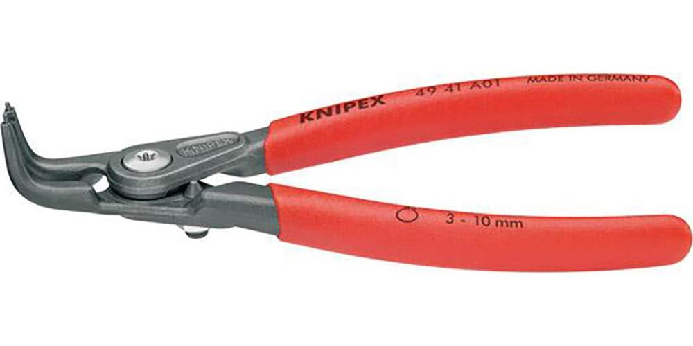 KNIPEX(クニペックス) 4941-A01 軸用精密スナップリングプライヤー 曲 レッド 90°ベント 3-10mm_画像2