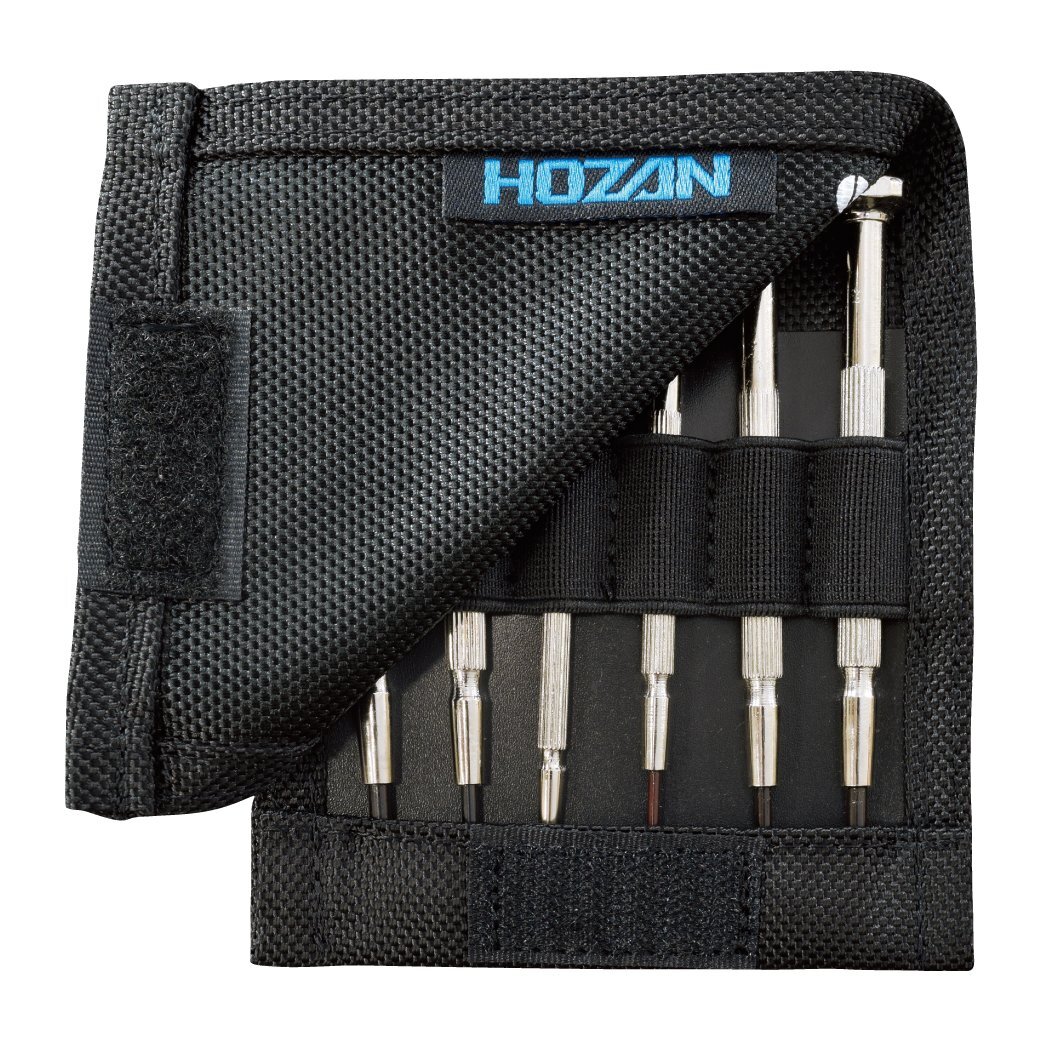 ホーザン(HOZAN) 精密ドライバーセット 6本セット 縫製ケース付 D-20_画像2