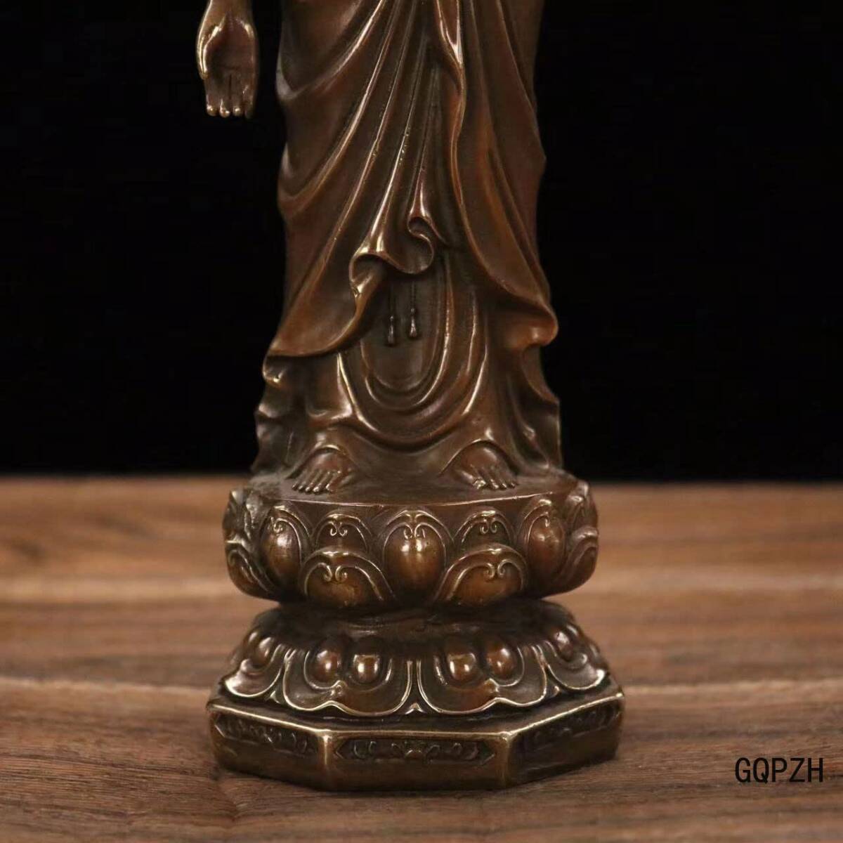 GQPZH 仏像 阿弥陀如来立像 銅製（戌・亥年生まれ）十二支守り本尊 干支_画像7