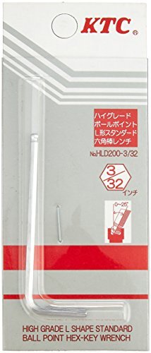 京都機械工具(KTC) ハイグレードボールポイント L型 スタンダード六角棒レンチ 3/32インチ HLD200332_画像2